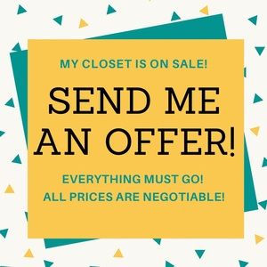 MY CLOSET IS ON SALE‼️ ALL PRICES ARE NEGOTIABLE‼️ SEND AN OFFER ON ANY ITEM❗️